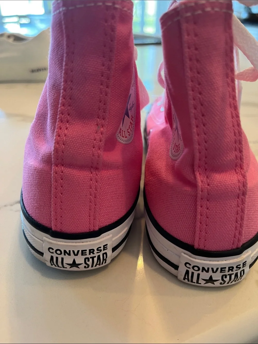 Converse Pink High Top Canvas Sneakers